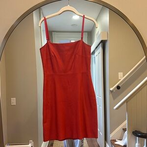 Veda Striking Red Mini Dress